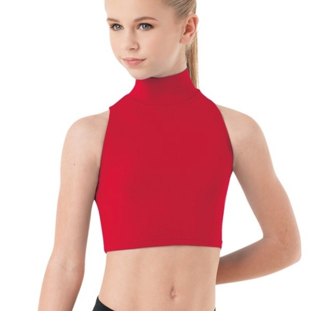Red Spandex Crop Top